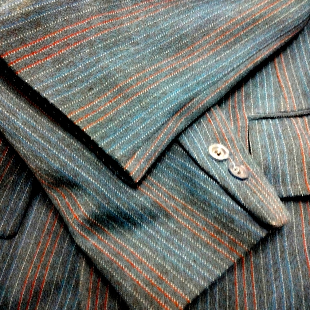 Men's Blazer color variegated pinstripe